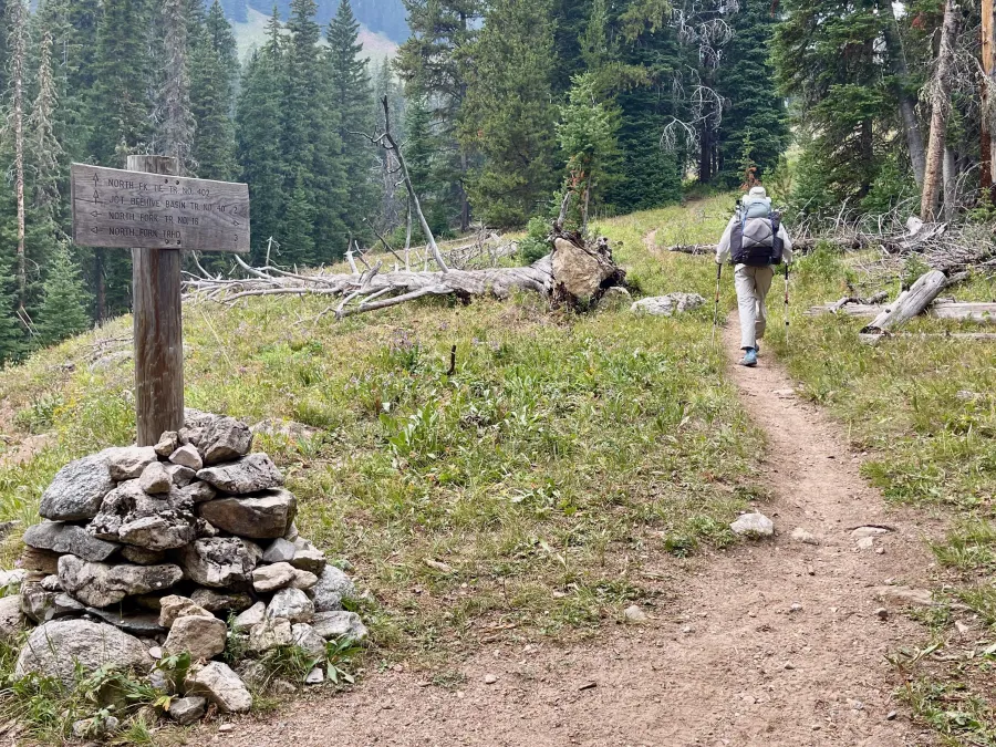 A trail junction