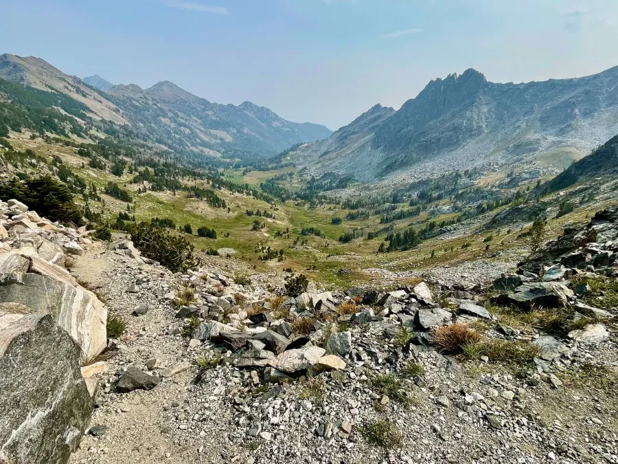 Looking back to Bear Basin