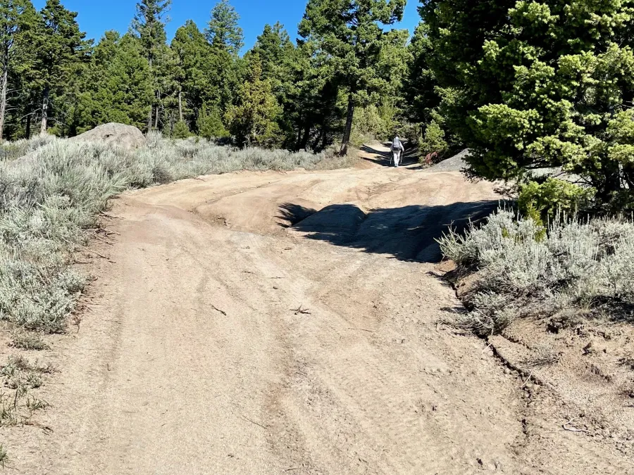 A rough section of road