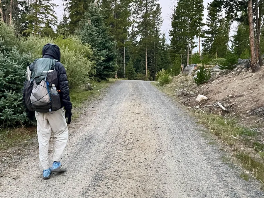 Top O' walks on a gravel road