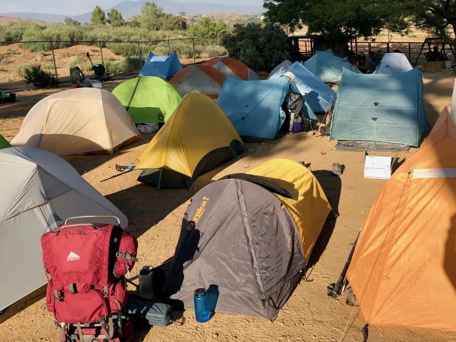 Tents at Hiker Heaven