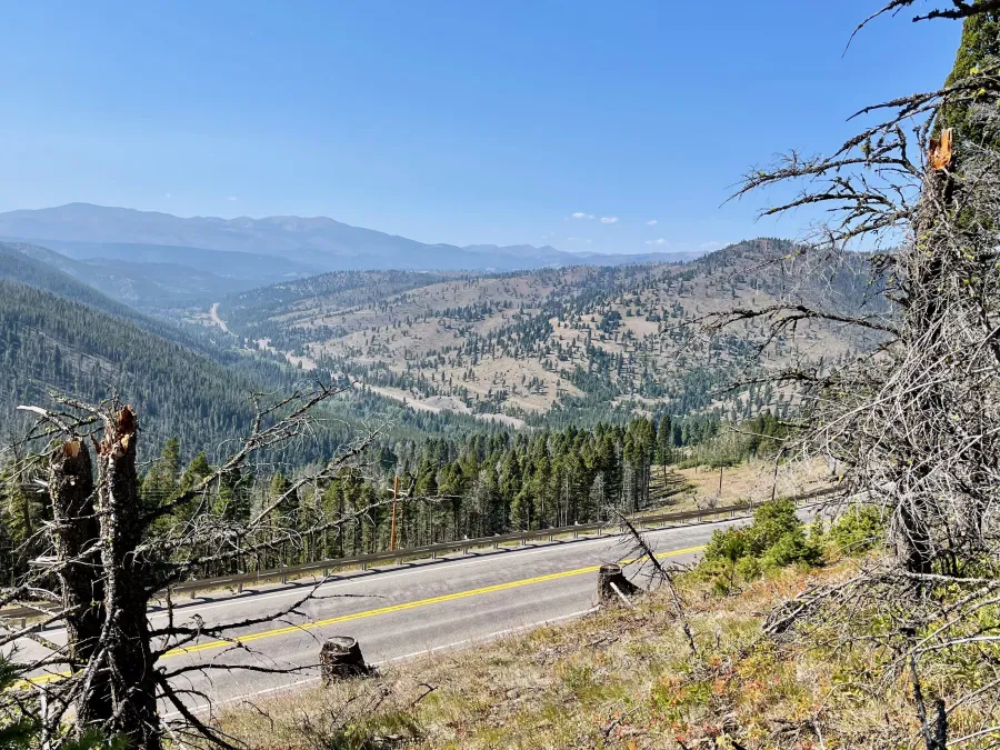 Leaving Flesher Pass