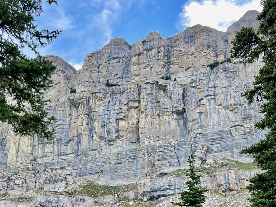 A closeup view of the Chinese Wall, Montana 