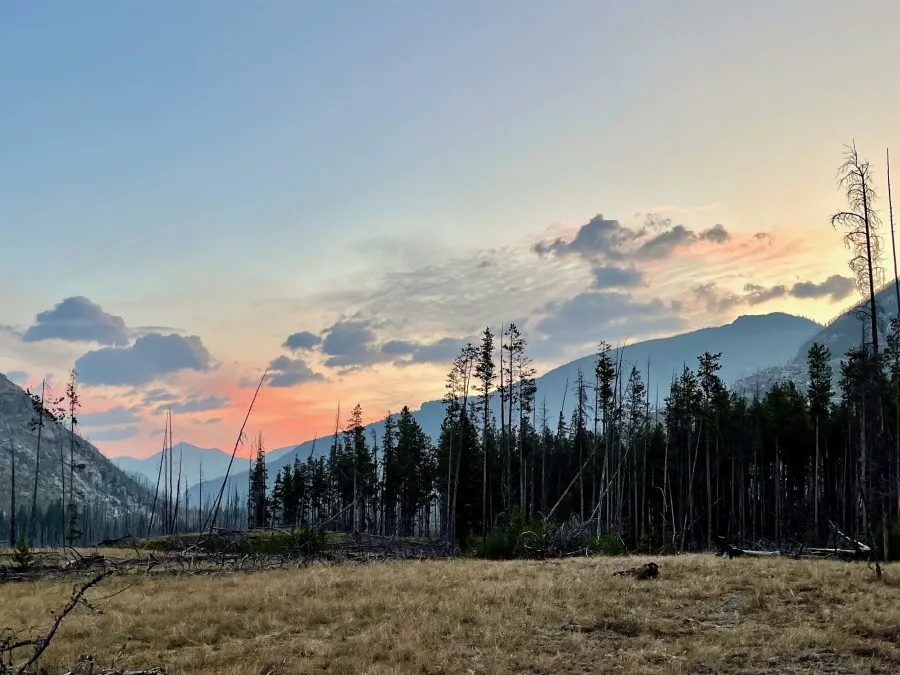 Sunrise in Bob Marshall Wilderness, Montana