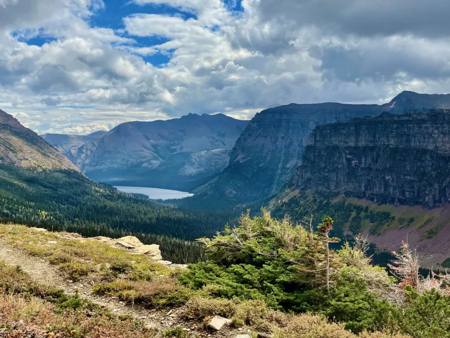 Closer to Dawson Pass, looking back to Two Medicine