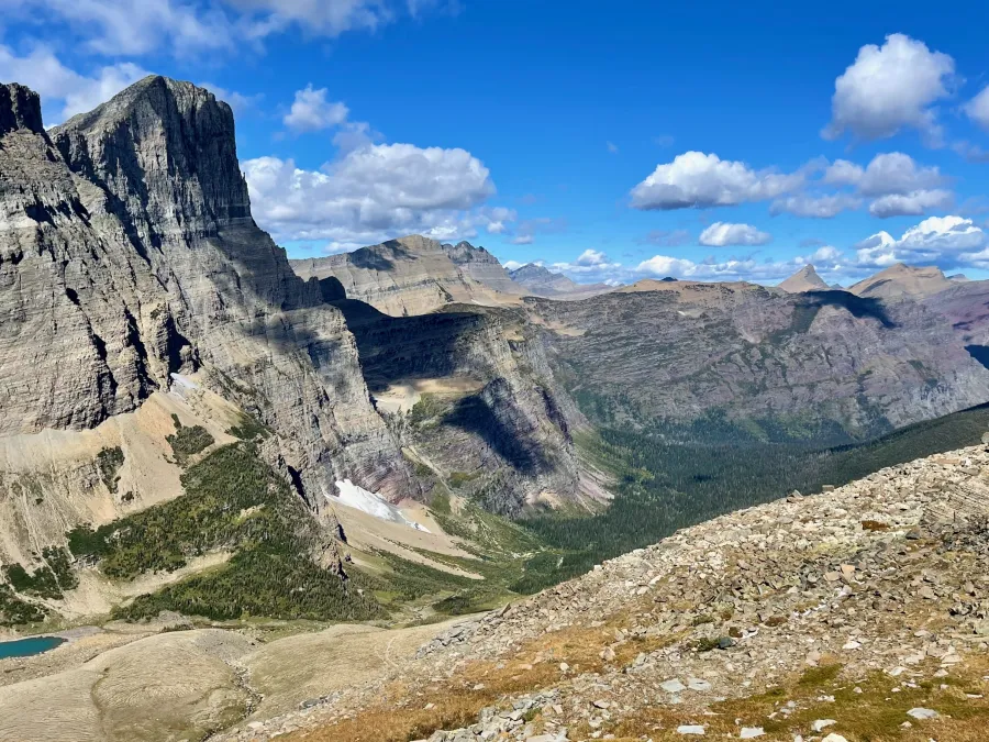 Descending from Piegan Pass