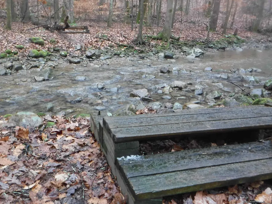 Washed out bridge