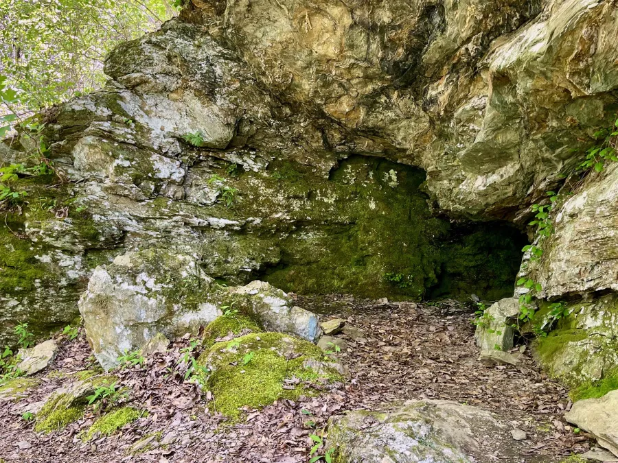 A cave purported to be used by Indians