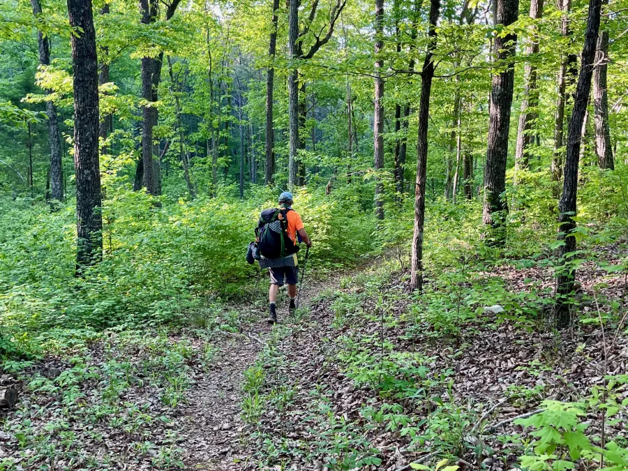Single-track trail