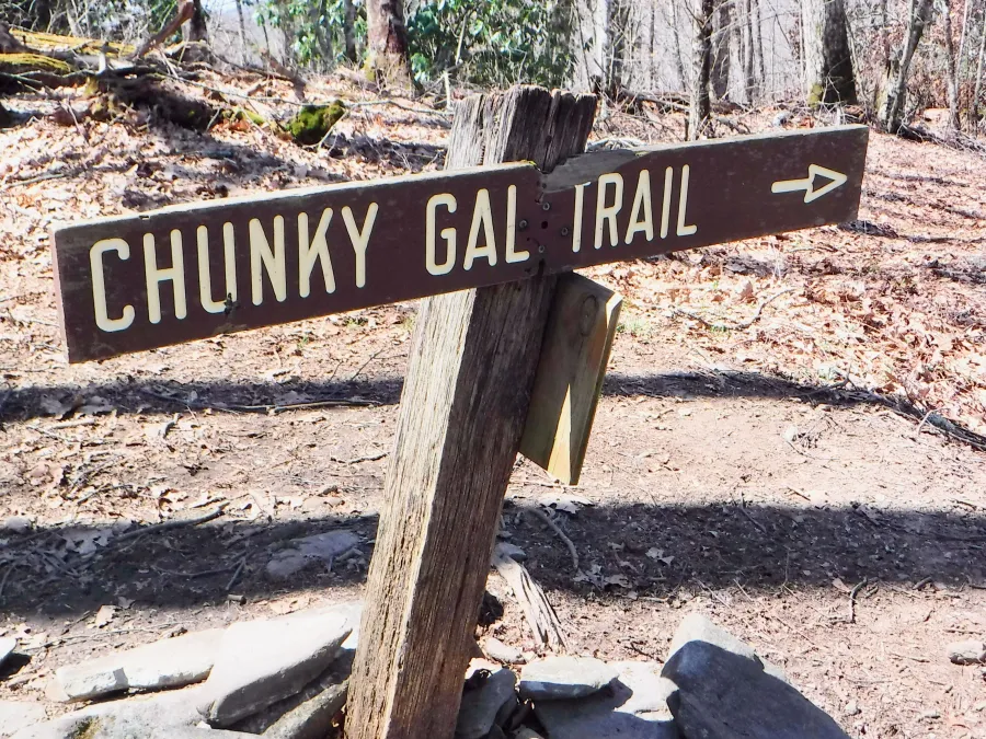 Chunky Gal Trail sign