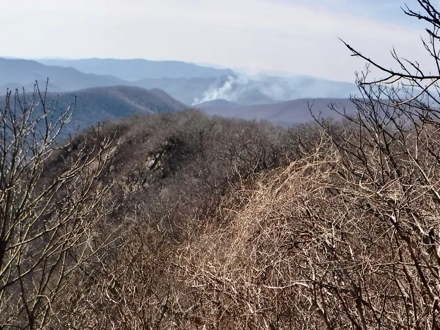 Smoke seen in the distance