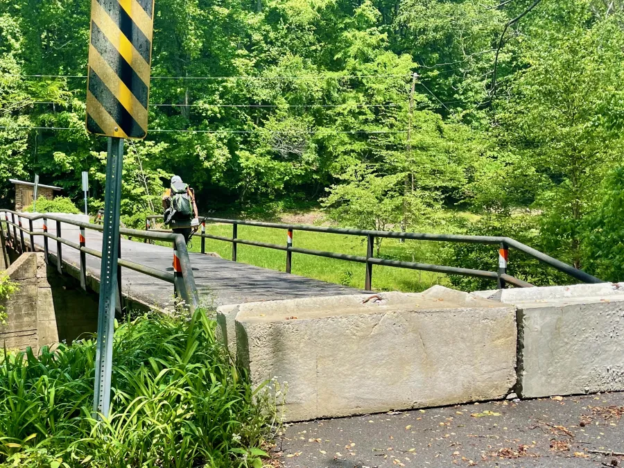 A closed bridge