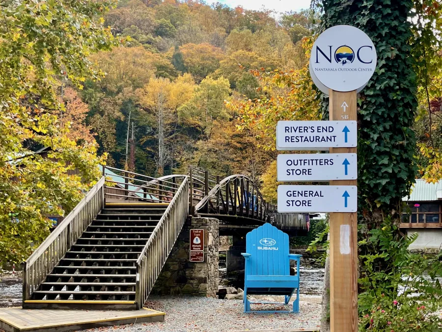 The bridge over the Nantahala River at N.O.C.