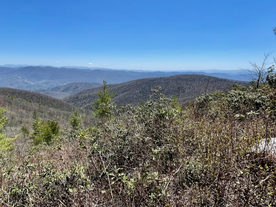 A view of mountains in North Carolina