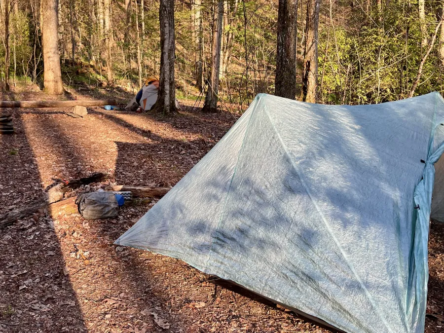 A campsite near Painter Branch