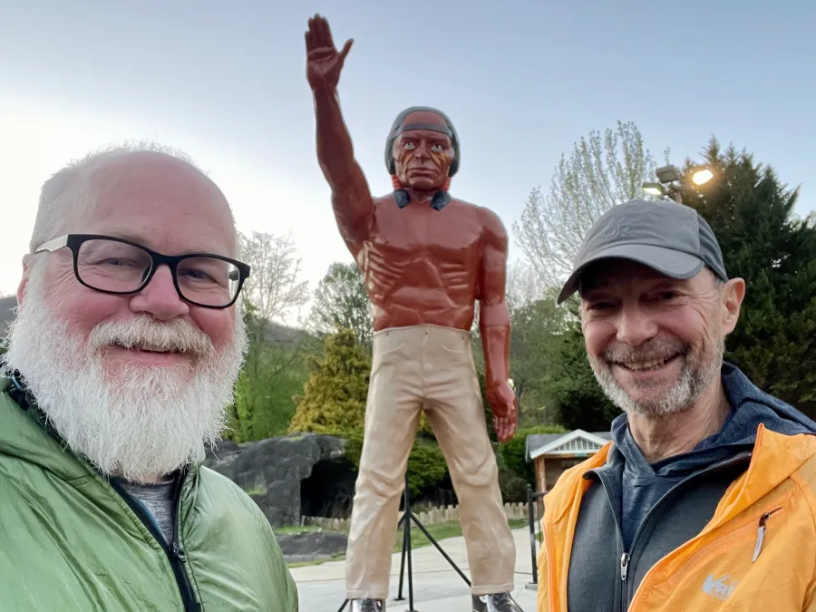 Gravity and Polecat with a Muffler Man