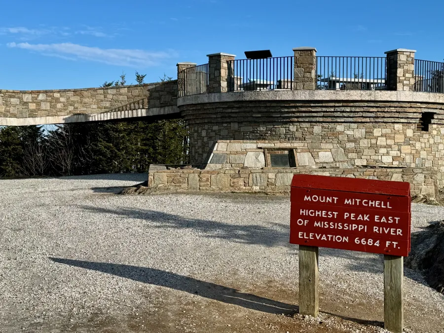 A viewing platform at the summit of Mount Mitchell