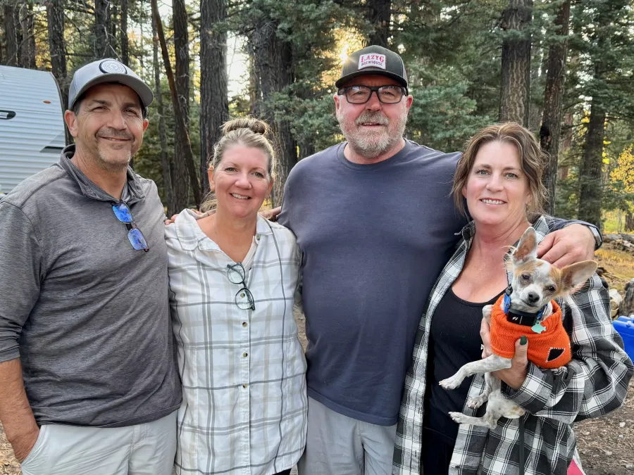 Two couples who camped near the Grand Canyon