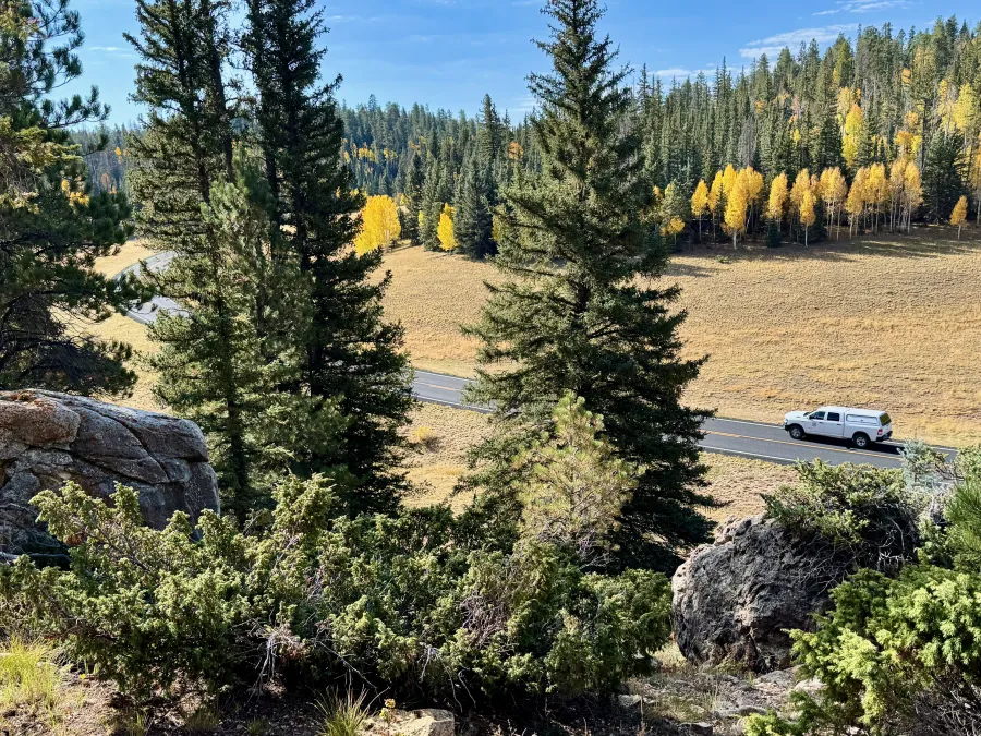 A view of Arizona Highway 67 from the Arizona Trail