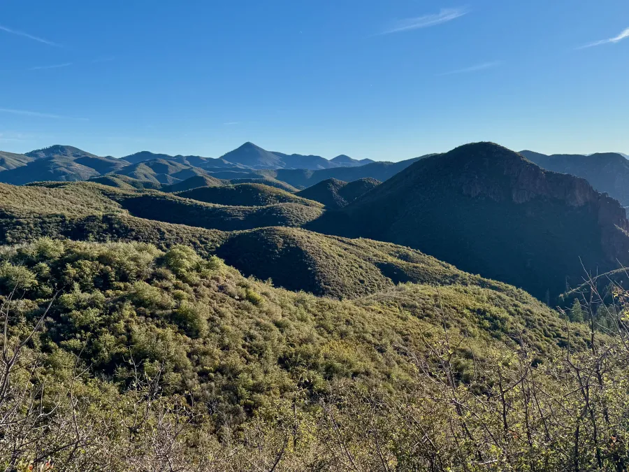 A view across the Mazatzal Mountains