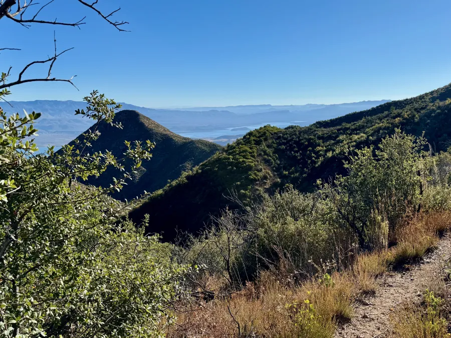 Descending out of Four Peaks Wilderness