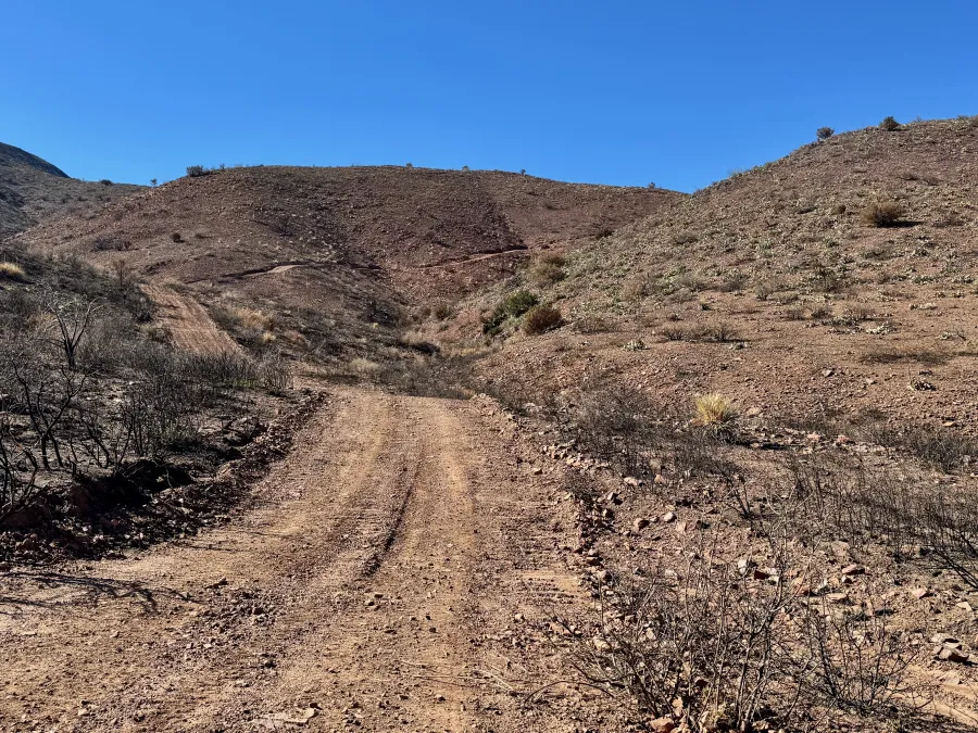 The road continues to climb