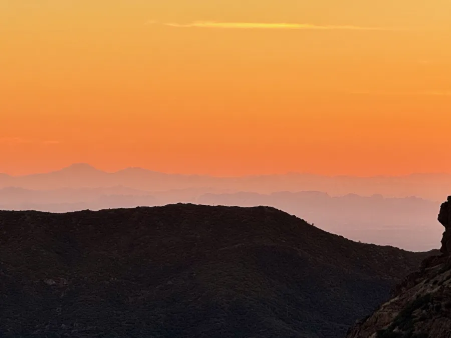 Minutes after sunset