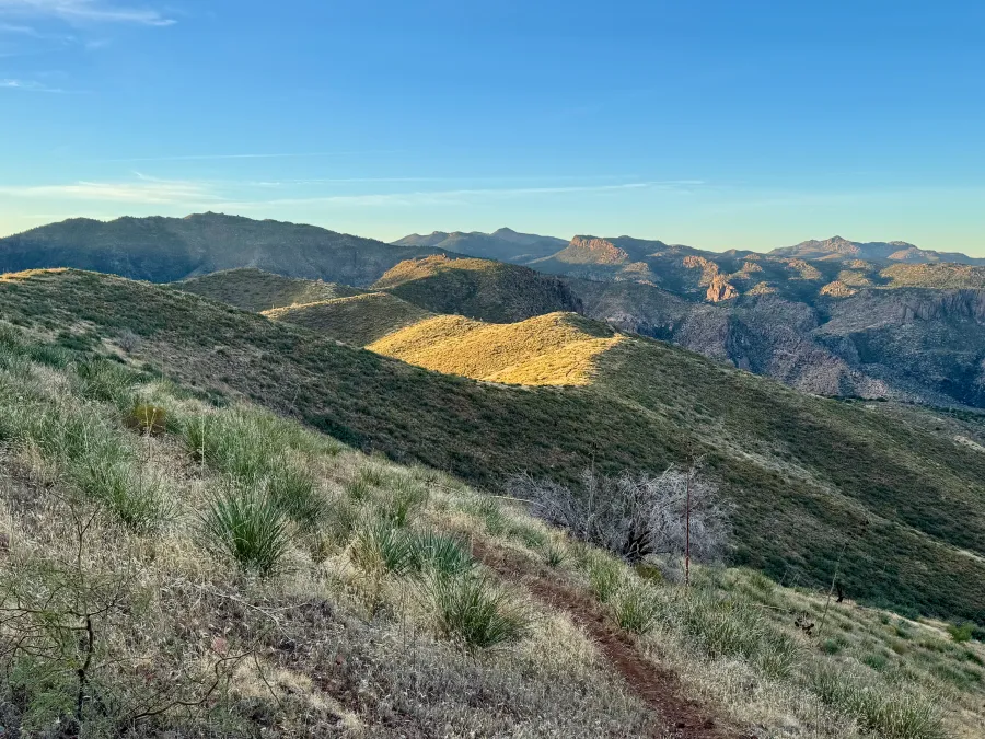 Looking across Two Bar Ridge