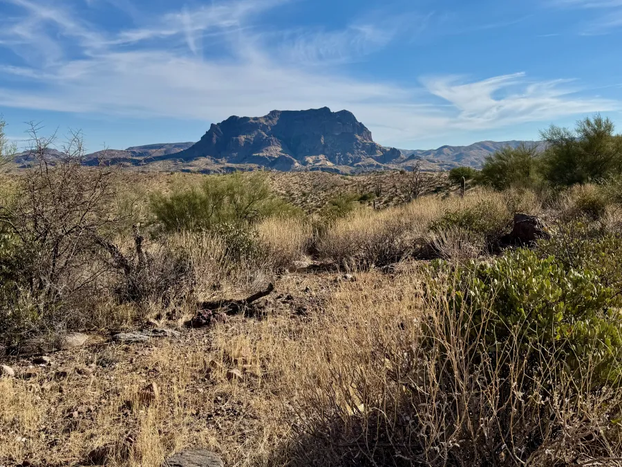 Picketpost Mountain comes into view