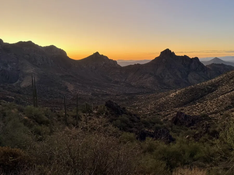 Just before sunrise