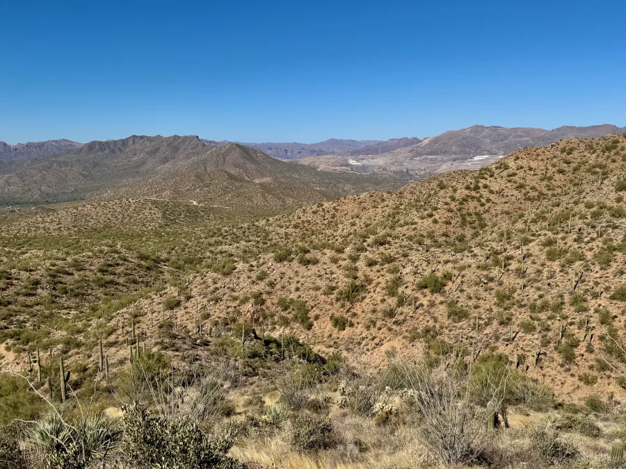 A view across the Gila River Canyon