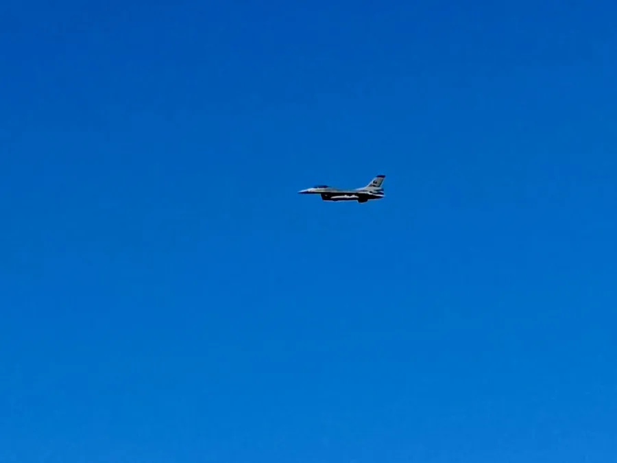 An F-16 Fighting Falcon
