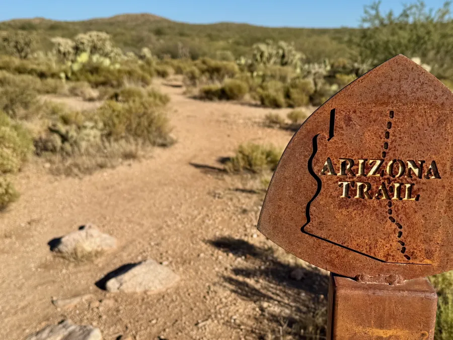 The gravel trail was mostly firm and easy to walk