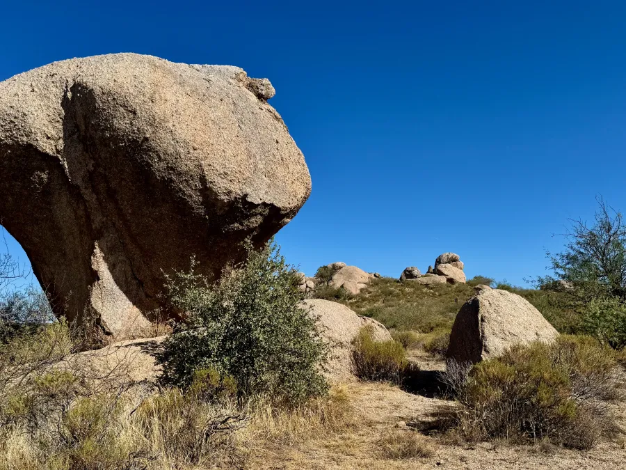 One rock looked like a giant mushroom