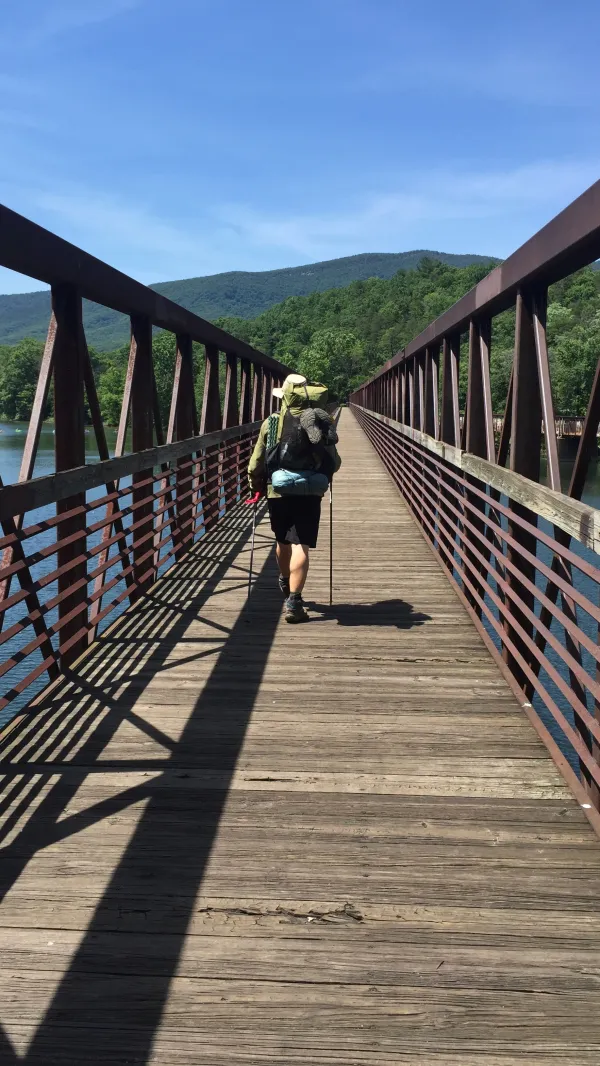 Gravity crossing the James River