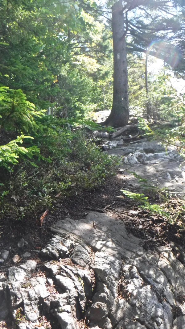 Climb toward Eastman Ledges
