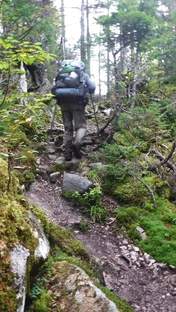 Climb at start of Mahoosuc Notch