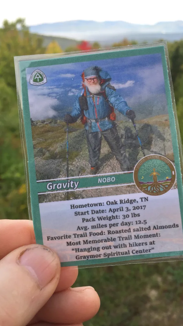Gravity's trading card