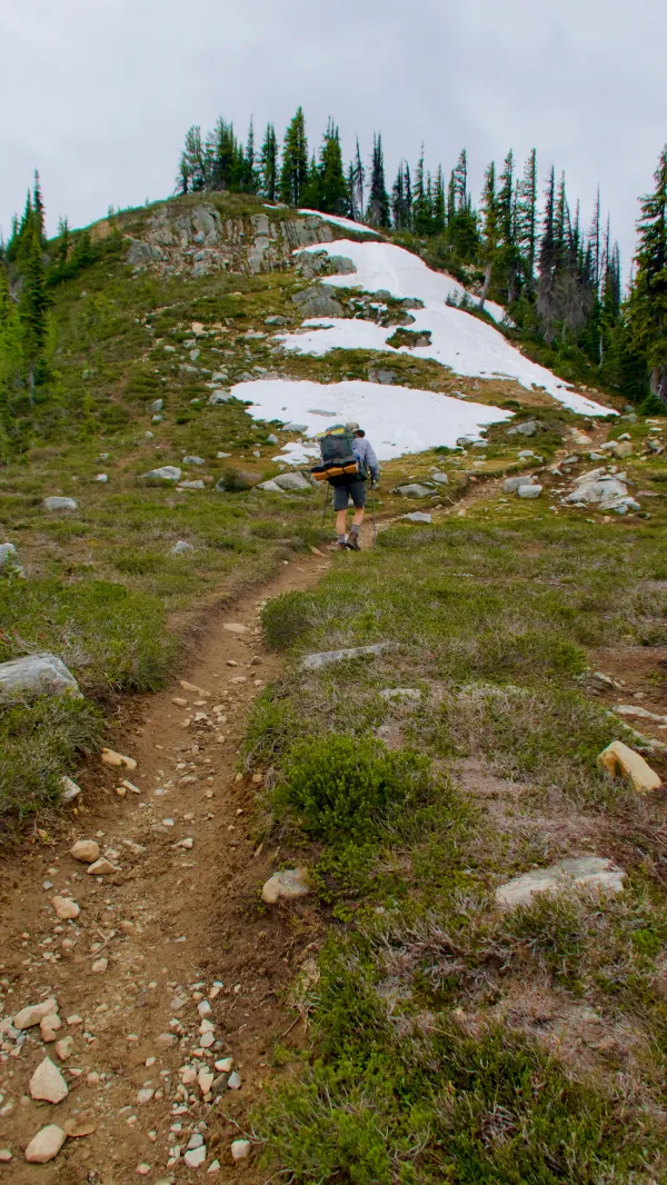 Ralph going up Devi's Staircase