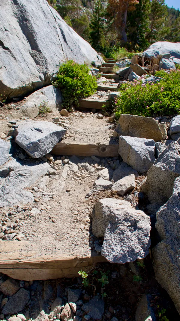 stair steps on the PCT