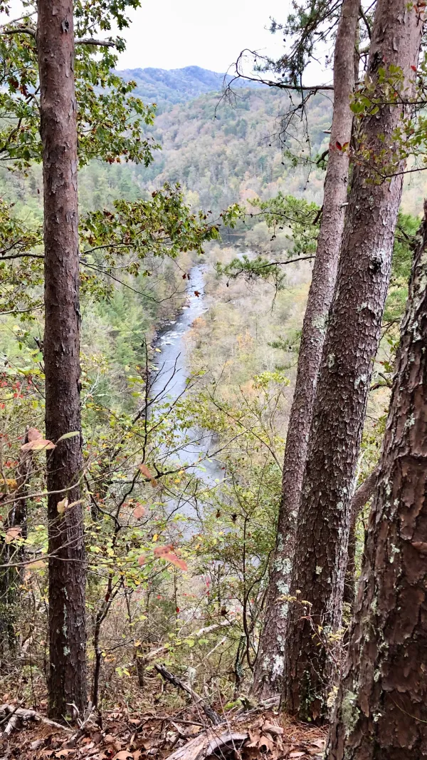Hiwassee River, viewed from high above