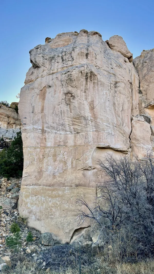 A sandstone bluff