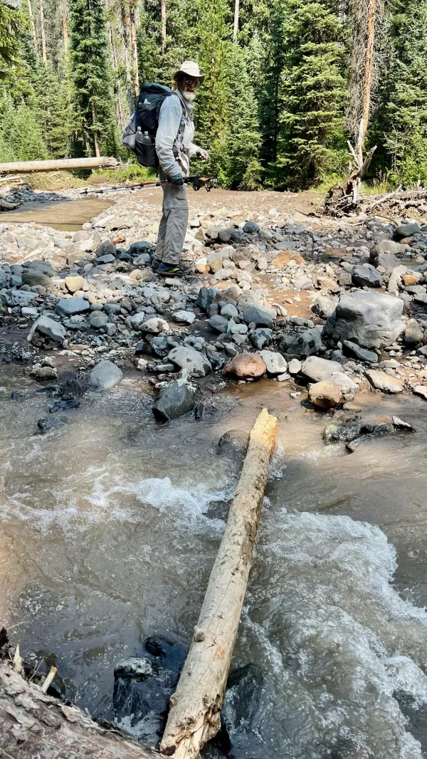 A sketchy crossing over Eagle Creek