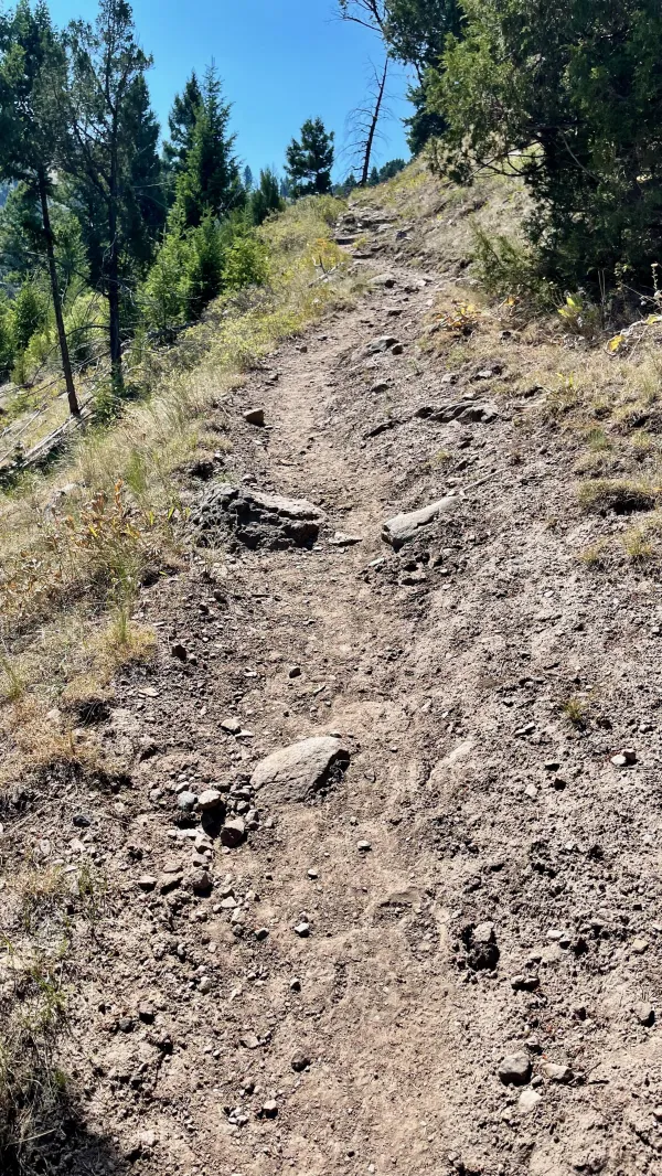 A steep climb from the river