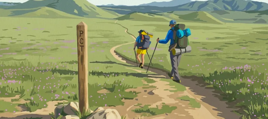 Hiking on the PCT in California