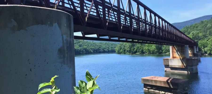 Footbridge at James River