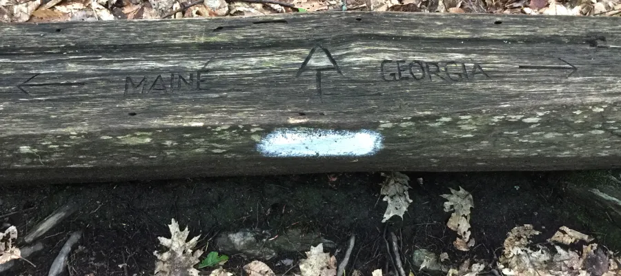 Appalachian Trail direction sign