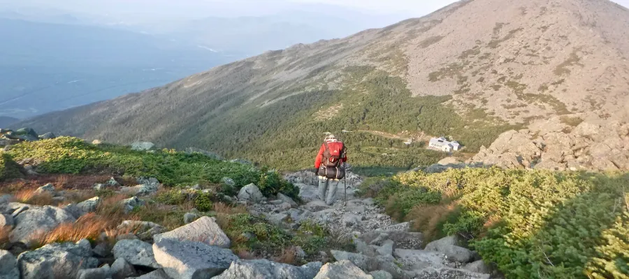 Descending to Madison Spring Hut