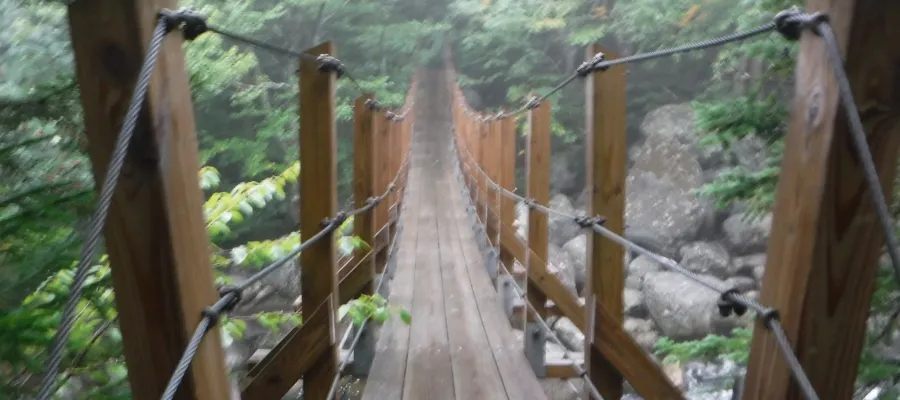 Footbridge over the Peabody River