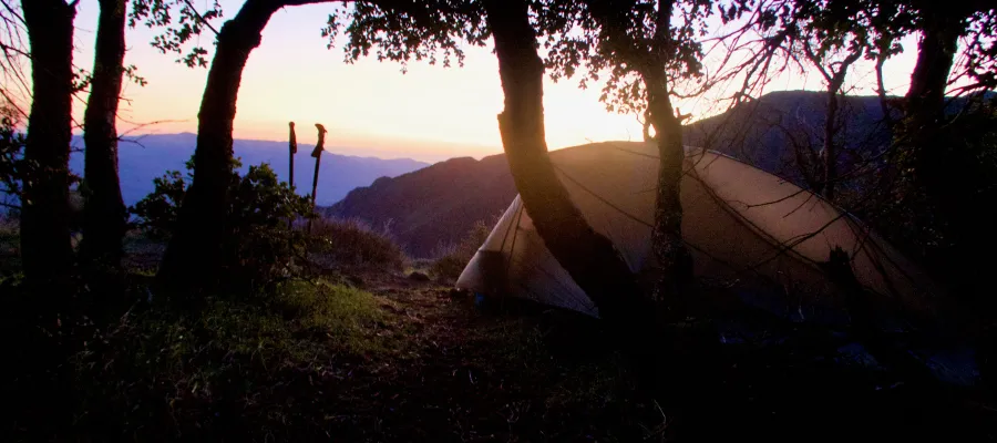 Sunrise view from my tent